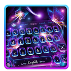 Fluorescent Butterflies Keyboard Theme ไอคอน