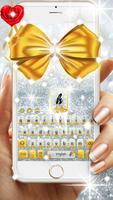 Gold and Silver Glitter Bow Girlish Keyboard screenshot 2