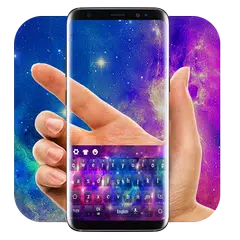 Baixar Galaxy 3D teclado espaço de cor APK