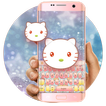 ”Cute Pink kitty keyboard