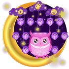 Fluorescent Moonlight owl keyboard Zeichen