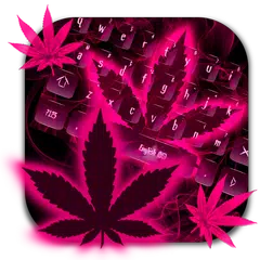 download Weed Rasta Pink Keyboard Theme APK