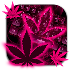 Weed Rasta Pink Keyboard Theme आइकन