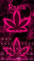 Weed Rasta Pink Keyboard Theme スクリーンショット 2