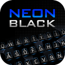 Sujet Substratum Neon Black Keyboard APK