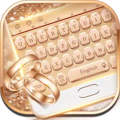 玫瑰金鑽石鍵盤皮膚 APK 下載