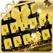 Golden glitter Butterfly Keyboard