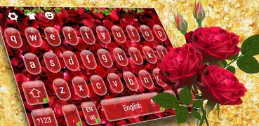 Rose petal love keyboard