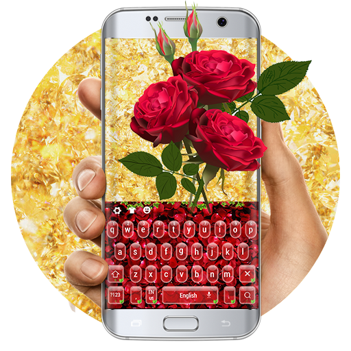 Rose petal love keyboard