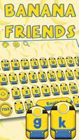 Yellow Cartoon Keyboard Theme (FREE) poster