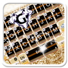 Gold Shining Diamond Keyboard Theme иконка