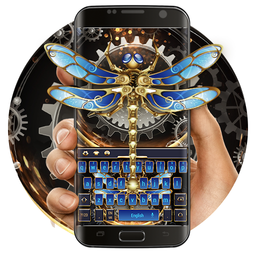 Tech dragonfly Gold keyboard skin