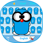 Cute Blue Peanut Keyboard Theme icône