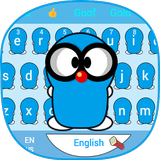 Cute Blue Peanut Keyboard Theme icon