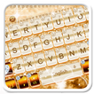 Elegant Gold Diamond Keyboard Theme