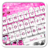 Elegant Pink Diamond Keyboard Theme icône