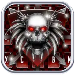 Red Skull Keyboard Theme APK download