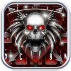 Red Skull Keyboard Theme آئیکن