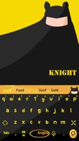Bat Knight Keyboard Theme ภาพหน้าจอ 1