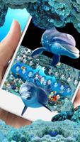 Underwater world adventure dolphins fish keyboard Ekran Görüntüsü 2
