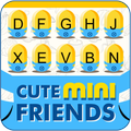 Nette Mini-Freunde Gelbe Bananen-Keyboard-Thema