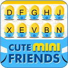 Cute Mini Friends Yellow Banana Keyboard Theme ikon