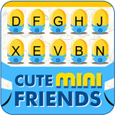 Cute Mini Friends Yellow Banana Keyboard Theme APK