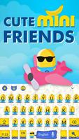 Leuke Mini Friends Yellow Banana Keyboard Theme screenshot 3