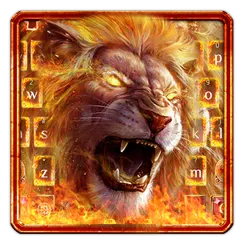 咆哮黃金獅子鍵盤主題 APK 下載