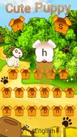 adorable Cute Puppy Keyboard Theme capture d'écran 1