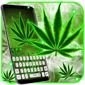 2018(FREE) Rasta Weed Smoke Keyboard أيقونة