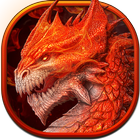Fire dragon godzilla Keyboard ícone