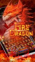 Fire dragon godzilla Keyboard poster