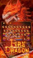 Fire dragon godzilla Keyboard imagem de tela 1