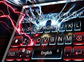 Merah setan Keyboard tema screenshot 2