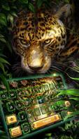 Leopard in Woodlands Keyboard poster