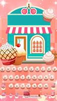 Divine Delicious Cupcakes Keyboard Theme 2D ảnh chụp màn hình 3