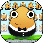 Cute Pou Friends Keyboard Theme ไอคอน