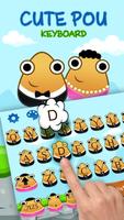 Cute Pou Friends Keyboard Theme poster