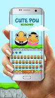 Cute Pou Friends Keyboard Theme screenshot 2