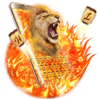 Hell Fire Lion Keyboard Theme أيقونة