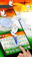 Indian independence day keyboard Theme imagem de tela 1