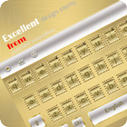 Luxury Gold Business Keyboard Theme icône