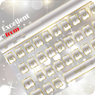 Gemstone Diamond White Transparent Keyboard Theme