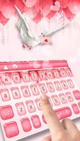 Pink Rose Love Letter Keyboard screenshot 2