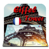 Eiffel Tower  keyboard theme Nostalgic photo icône