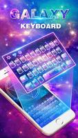 Neon galaxy keyboard imagem de tela 1