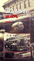 Poster beat-up carr theme  vintage cars jalopy keyboard