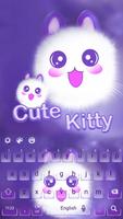 Cute Kitty Kawaii-Keyboard Affiche
