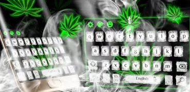 Weed Rasta Smoke Keyboard